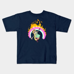 Rainbow on Fire Kids T-Shirt